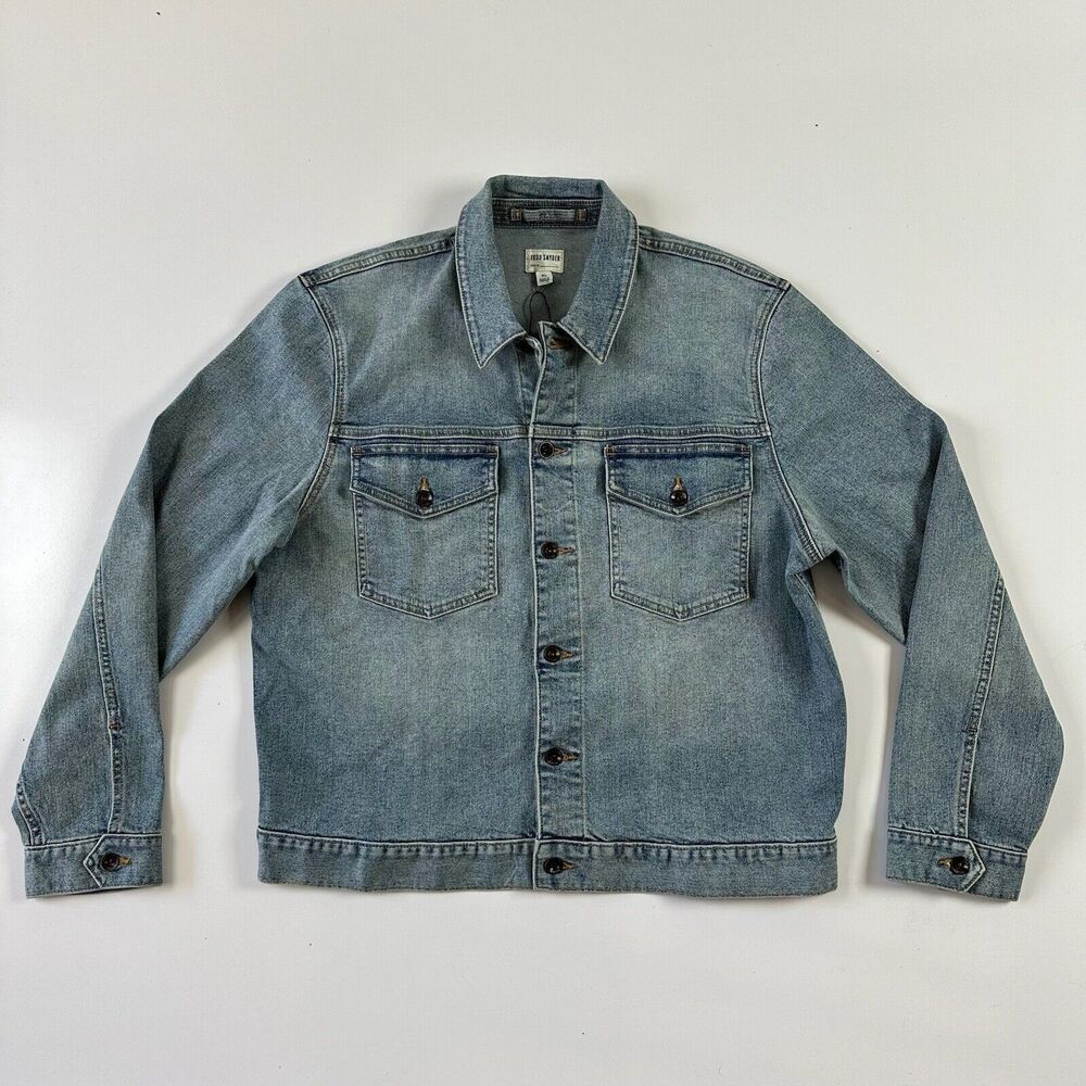 NWT Todd Snyder Faded Indigo Denim Jacket Blue Men's Size XL